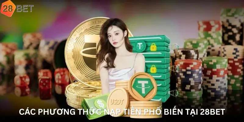 Các phương thức nạp tiền phổ biến tại 28Bet